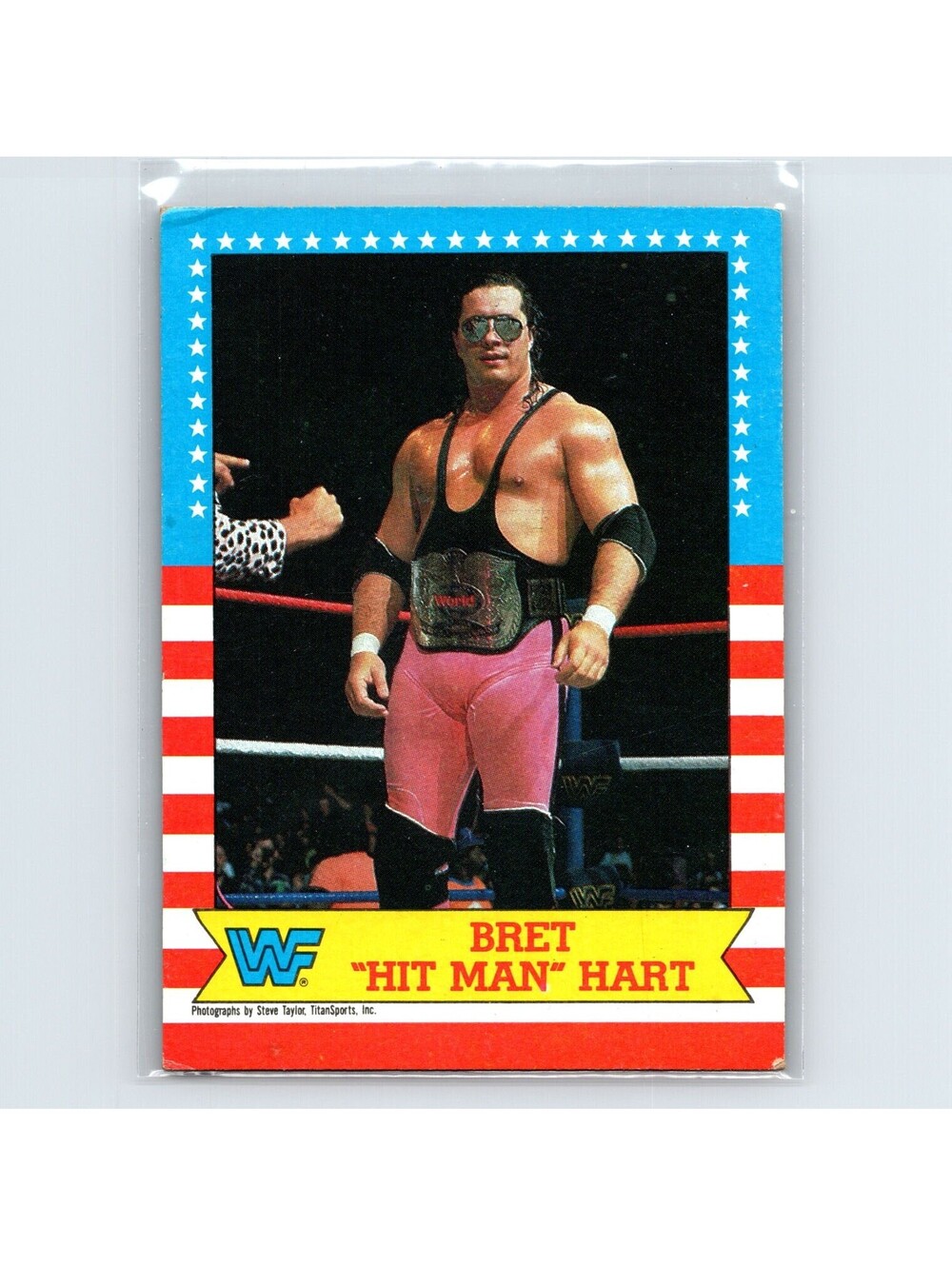 1987 Topps WWF Bret Hart RC #1